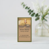 Rendez-vous Carte de visite de massothérapeute Tranquil (Debout devant)