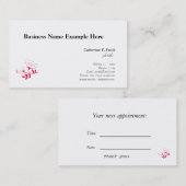 Rendez-vous Carte de visite de nomination (Devant / Derrière)