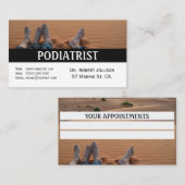 Rendez-vous Carte de visite de nomination Médicale podiatre (Devant / Derrière)