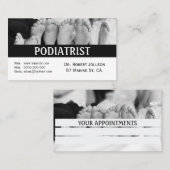 Rendez-vous Carte de visite de nomination Médicale podiatre (Devant / Derrière)