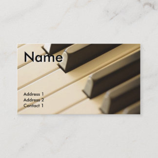 RENDEZ-VOUS CARTE DE VISITE DE PROFESSEUR DE PIANO