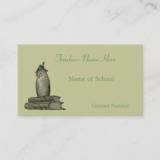 Rendez-vous Carte de visite de professeurs (Devant)