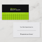 Rendez-vous Carte de visite de salon de beauté (Devant / Derrière)