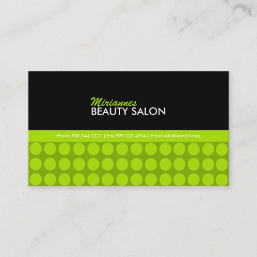 Rendez-vous Carte de visite de salon de beauté (Devant)