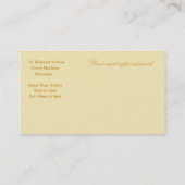 Rendez-vous Carte de visite de salon de beauté (Dos)