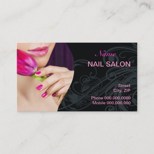 Rendez-vous Carte de visite de salon de clou (Devant)