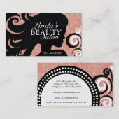 RENDEZ-VOUS CARTE DE VISITE DE SALON DE COIFFURE (Devant / Derrière)