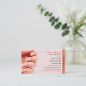 Rendez-vous Carte de visite de salon de manucure avec rendez-v (Debout devant)