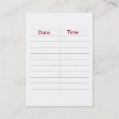 Rendez-vous Carte de visite de salon de spa de beauté de (Dos)