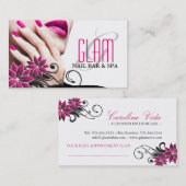 Rendez-vous Carte de visite de technicien de clou (Devant / Derrière)