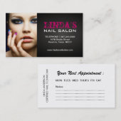 RENDEZ-VOUS CARTE DE VISITE DE TECHNICIEN DE CLOU (Devant / Derrière)