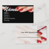 RENDEZ-VOUS CARTE DE VISITE DE TECHNICIEN DE CLOU (Devant / Derrière)