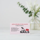 Rendez-vous Carte de visite de technicien d'ongles customisé (Debout devant)