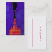 Rendez-vous Carte de visite de technologie de l'ongle rose pol (Devant / Derrière)