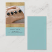 Rendez-vous Carte de visite de thérapie de massage du spa | de (Devant / Derrière)