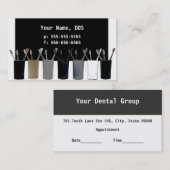 Rendez-vous Carte de visite dentaire (Devant / Derrière)