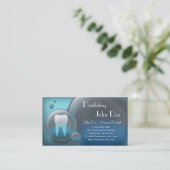 Rendez-vous Carte de visite dentaire de bulle blanche élégante (Debout devant)