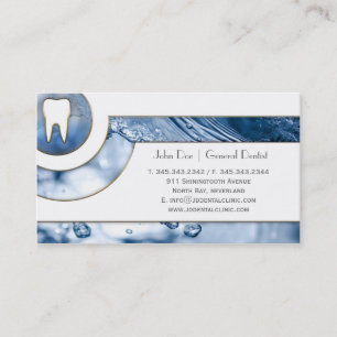 Rendez-vous Carte de visite dentaire de dentiste blanc éléga