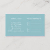Rendez-vous Carte de visite du logo dentaire blanc moderne (Dos)