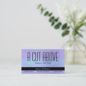 Rendez-vous Carte de visite du salon de beauté pourpre (Debout devant)