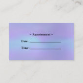 Rendez-vous Carte de visite du salon de beauté pourpre (Dos)