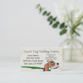 Rendez-vous Carte de visite du service de marche des chiens (Debout devant)