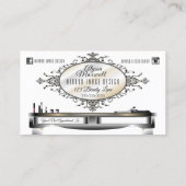 Rendez-vous Carte de visite élégant de cheveux et de (Dos)