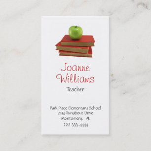 Rendez-vous Carte de visite élégant de professeur