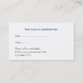 Rendez-vous Carte de visite élégant de tuteur/de professeur de (Dos)