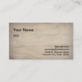 Rendez-vous Carte de visite en bois rustique professionnel (Devant)