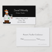 Rendez-vous Carte de visite enseignant en sciences (Devant / Derrière)