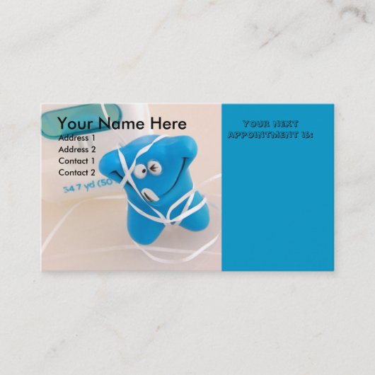 Rendez-vous Carte de visite heureux de dent (Devant)