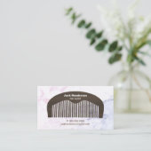 Rendez-vous Carte de visite moderne de peigne et de marbre | (Debout devant)