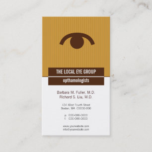Rendez-vous Carte de visite optique iconographique de