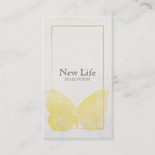 Rendez-vous Carte de visite papillon jaune