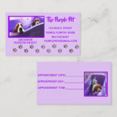 Rendez-vous Carte de visite personnalisable de Groomer de (Devant / Derrière)