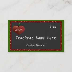 Rendez-vous Carte de visite personnalisable de professeurs
