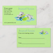 Rendez-vous Carte de visite personnel d'entraîneur (Devant / Derrière)