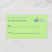 Rendez-vous Carte de visite personnel d'entraîneur (Dos)