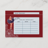 Rendez-vous Carte de visite potelé - pin-up (Dos)