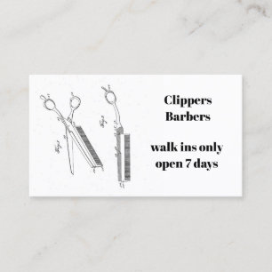 Rendez-vous Carte de visite pour le coiffeur ou le coiffeur