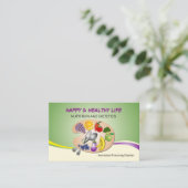 Rendez-vous carte de visite pour le diététicien et la (Debout devant)