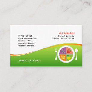 Rendez-vous Carte de visite pour le diététicien et le