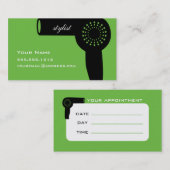 Rendez-vous Carte de visite professionnelle de visite de (Devant / Derrière)