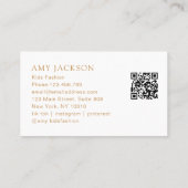 Rendez-vous Carte de visite QR Code Fée Capricieuse (Dos)