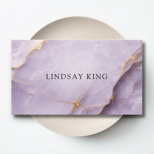 Rendez-vous Carte de visite QR Code Marbre Violet Élégant