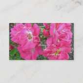 Rendez-vous Carte de visite Rose Escalade rose (Dos)