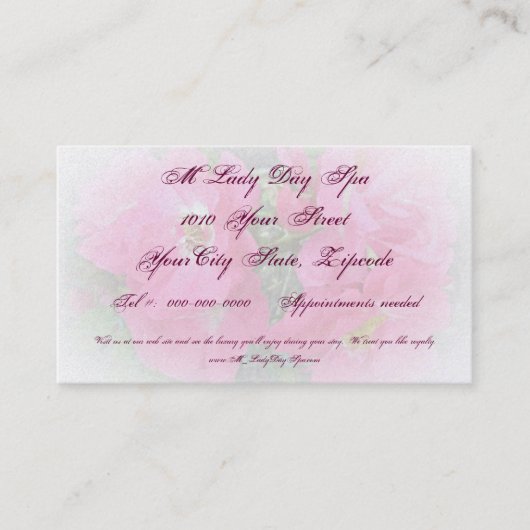 Rendez-vous Carte de visite Rose Escalade rose (Devant)