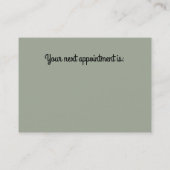 Rendez-vous Carte de visite vintage de salon (Dos)