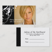Rendez-vous Carte faite sur commande de coiffeur - Jamie Eason (Devant / Derrière)